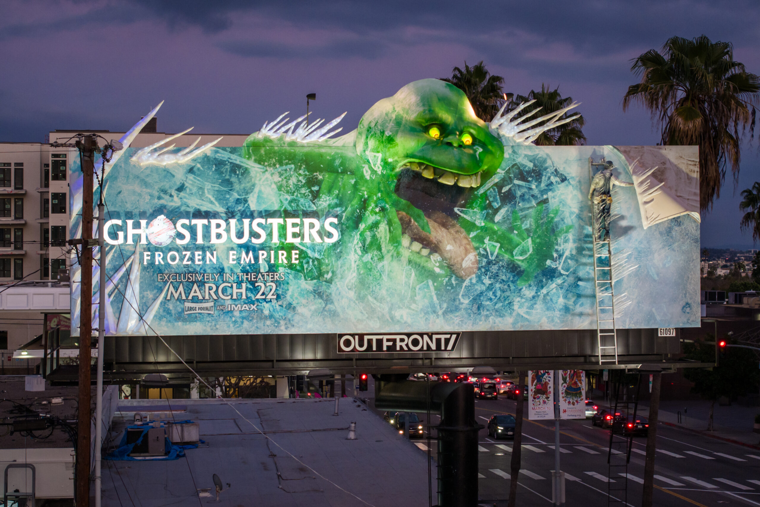 Ghostbusters Frozen Empire Billboard 2024 Los Angeles